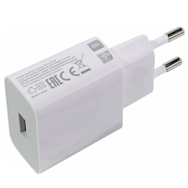 XIAOMI ORIGINAL TRAVEL CHARGER USB 5V 2A WHITE BULK