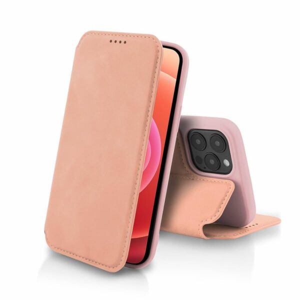 XIAOMI Poco M3 / Redmi 9T - ΘΗΚΗ BOOK STYLE VINTAGE ΜΑΓΝΗΤΙΚΗ ΡΟΖ