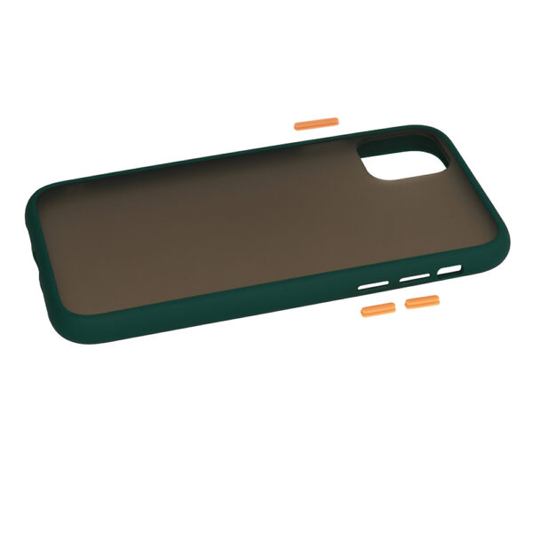XIAOMI REDMI 8A - ΘΗΚΗ ΣΙΛΙΚΟΝΗΣ VENNUS COLOR BUTTON BUMPER GREEN
