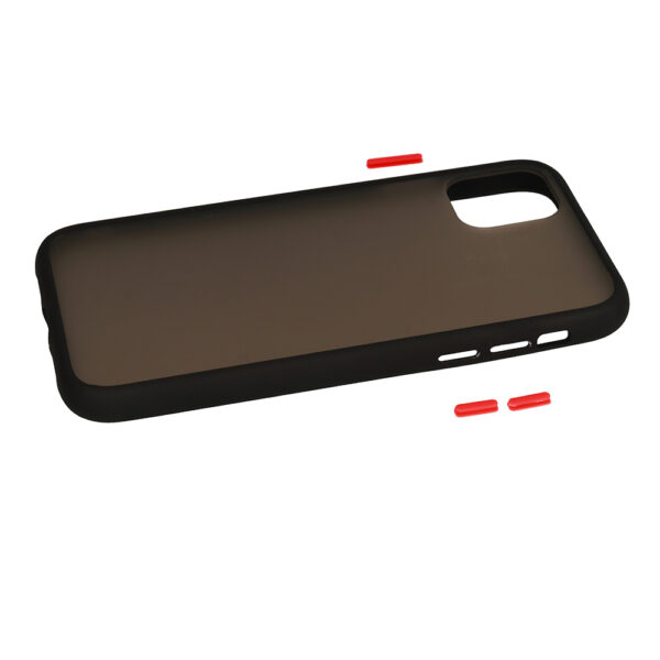 XIAOMI REDMI 9 - ΘΗΚΗ ΣΙΛΙΚΟΝΗΣ VENNUS COLOR BUTTON BUMPER BLACK