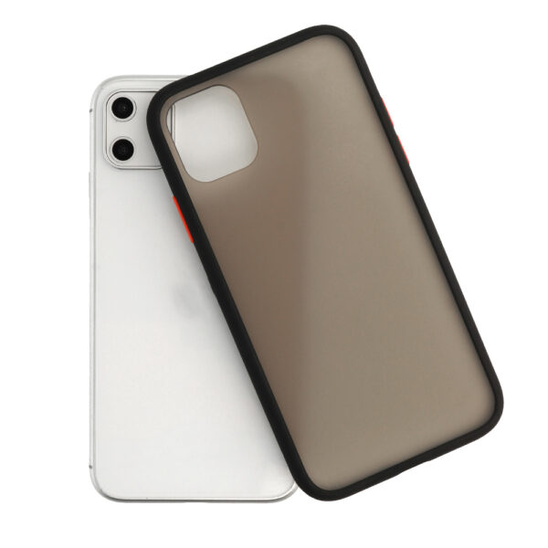 XIAOMI REDMI 9 - ΘΗΚΗ ΣΙΛΙΚΟΝΗΣ VENNUS COLOR BUTTON BUMPER BLACK