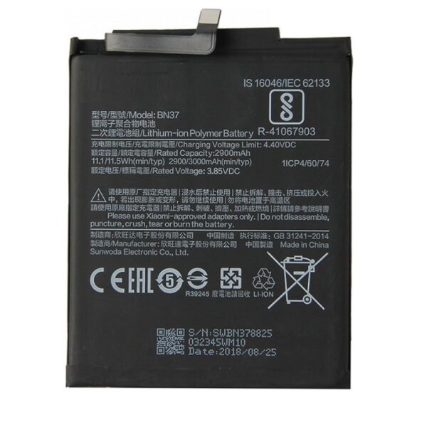 XIAOMI Redmi 6 / 6A - OEM BATTERY BN37 3000mAh Bulk