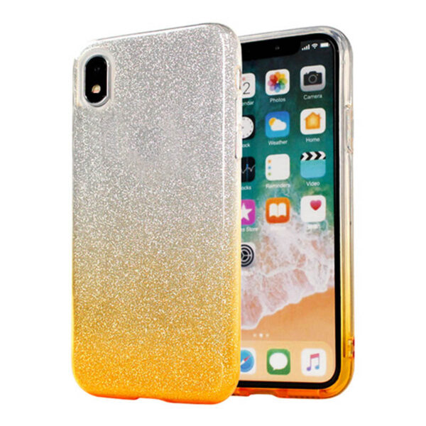 XIAOMI Redmi 7A - ΘΗΚΗ ΣΙΛΙΚΟΝΗΣ SHINING DUAL COLOR ΧΡΥΣΗ