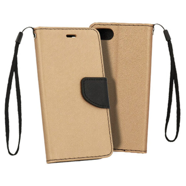 XIAOMI Redmi 9A / 9AT - ΘΗΚΗ NETONE FANCY DIARY BOOK STYLE ΠΟΡΤΟΦΟΛΙ ΧΡΥΣΗ