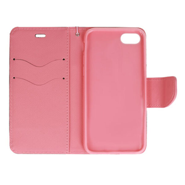 XIAOMI Redmi Go - ΘΗΚΗ NETONE FANCY DIARY BOOK STYLE ΠΟΡΤΟΦΟΛΙ ΜΑΥΡΗ - ΡΟΖ