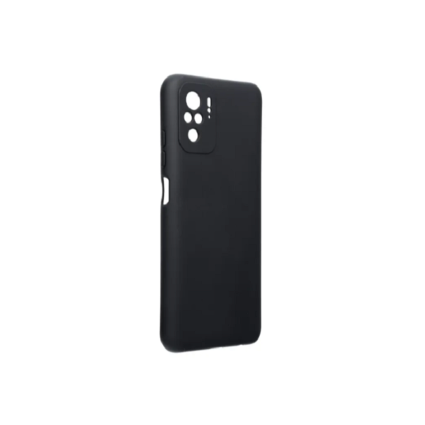 XIAOMI Redmi Note 10 / Redmi Note 10s - ΘΗΚΗ ΣΙΛΙΚΟΝΗΣ MAT ΜΑΥΡΗ