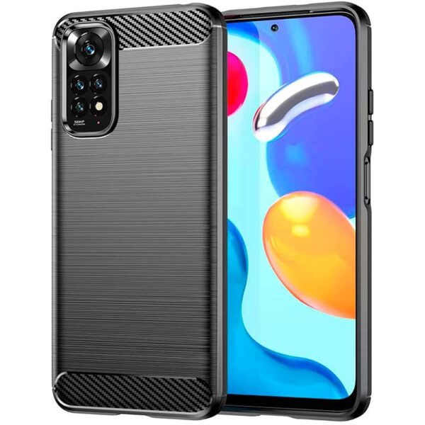 XIAOMI Redmi Note 11 Pro Plus 5G - ΘΗΚΗ ΣΙΛΙΚΟΝΗΣ CARBON ΜΑΥΡΗ