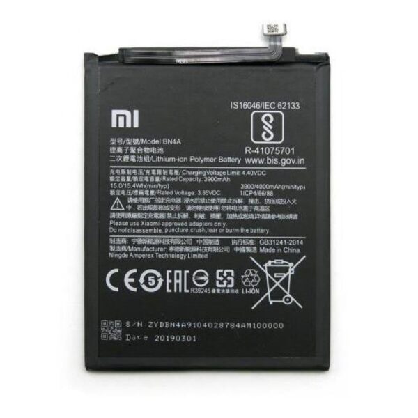 XIAOMI Redmi Note 7 - ORIGINAL BATTERY BN4A 4000mAh LI-ION, Bulk