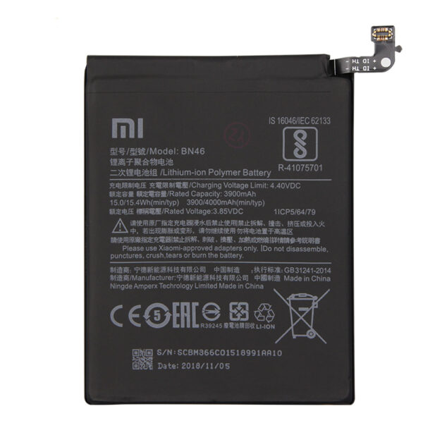 XIAOMI Redmi Note 8 / Redmi Note 8T / Redmi 7 - ORIGINAL BATTERY BN46 4000mAh LI-POL, Bulk