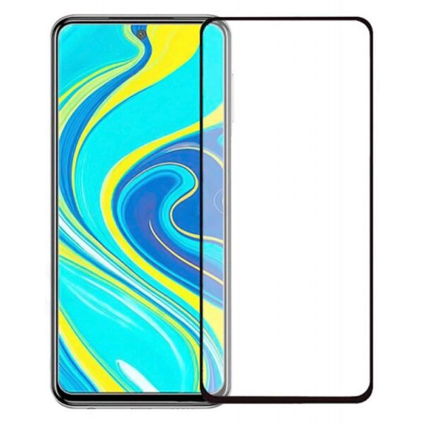 XIAOMI Redmi Note 9 - TEMPERED GLASS 9H Hardness 0,3mm 5D ΜΑΥΡΟ FULL GLUE