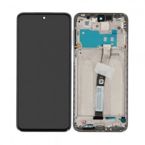 XIAOMI Redmi Note 9S / Redmi Note 9 Pro - LCD + Frame + Touch White Original Service Pack