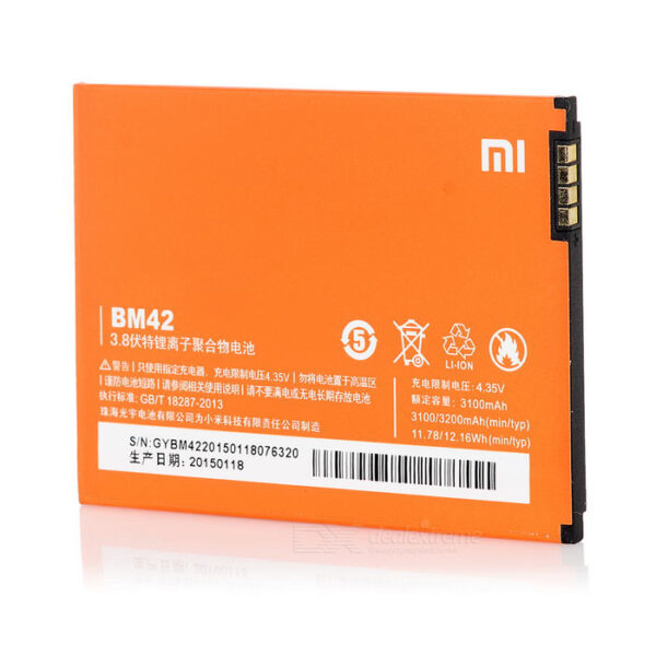 XIAOMI Redmi Note - ORIGINAL BATTERY BM42 3200 mAh LI-ION, Bulk