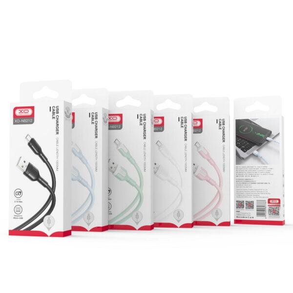 XO - cable NB212 USB - TYPE C 1m 2,1A Black