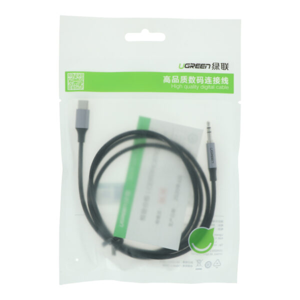 ΚΑΛΩΔΙΟ UGREEN Type C σε 3.5mm, 1m ΜΑΥΡΟ