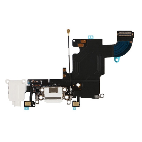 APPLE iPhone 6S -Charging Flex Cable Connector + Audio jack White Original