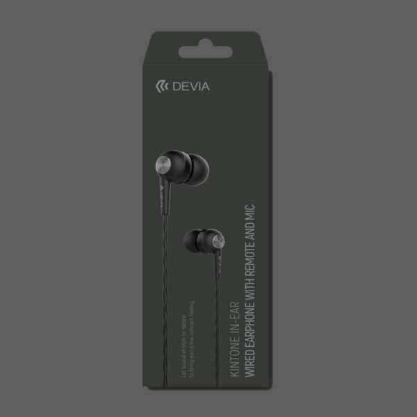 DEVIA kintone Headset (3.5mm) WIRED EARPHONES HANDS FREE Black