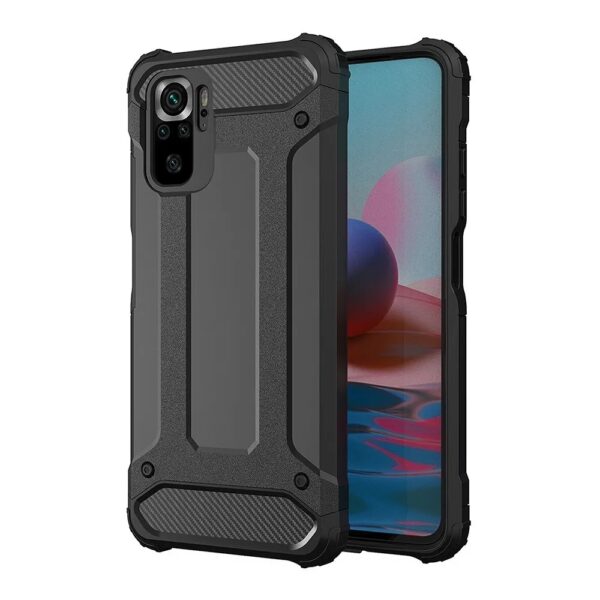 XIAOMI Redmi Note 11 Pro - ΘΗΚΗ ΣΙΛΙΚΟΝΗΣ CARBON ARMOR ΜΑΥΡΗ