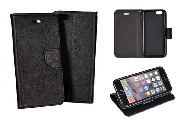 XIAOMI Redmi Note 11 / Redmi Note 11s - ΘΗΚΗ NETONE FANCY DIARY BOOK STYLE ΠΟΡΤΟΦΟΛΙ ΜΑΥΡΗ