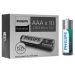 PHILIPS LR03 AAA, Industrial ALKALINE BATTERY  Blister 10 τεμ
