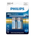 PHILIPS LR03 AAA, ULTRA ALKALINE BATTERY  Blister 6 τεμ