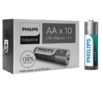 PHILIPS LR6 AA, Industrial ALKALINE BATTERY  Blister 10 τεμ