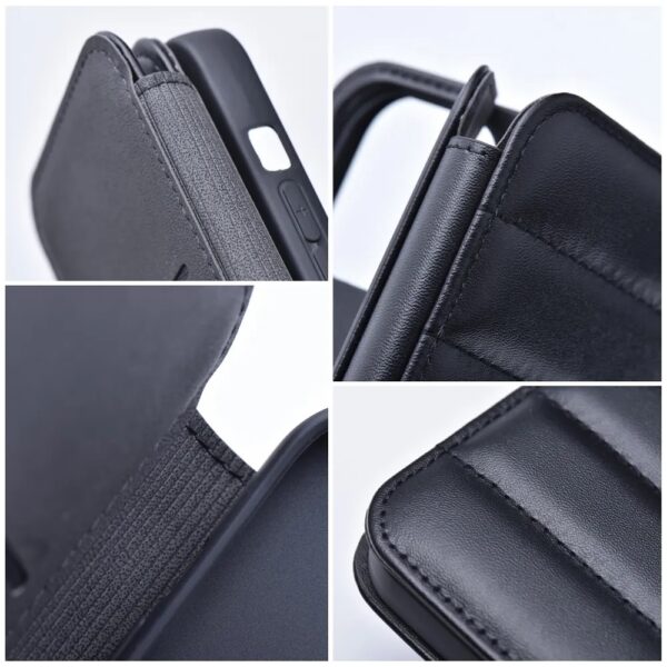 APPLE iPhone 13 Pro - ΘΗΚΗ BOOK STYLE PUFFER ΜΑΓΝΗΤΙΚΗ ΜΑΥΡΗ
