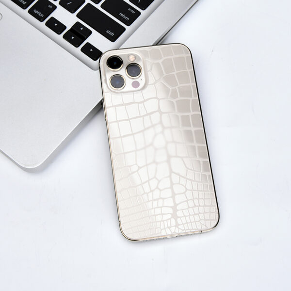 DEVIA Intelligent Crocodile grain back Film (1pcs) TH-DW02 for Mobile Phone White