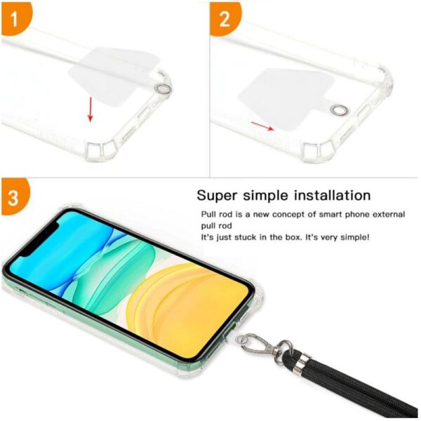 Smartphone Neck Lanyard Strap Λουράκι Μωβ