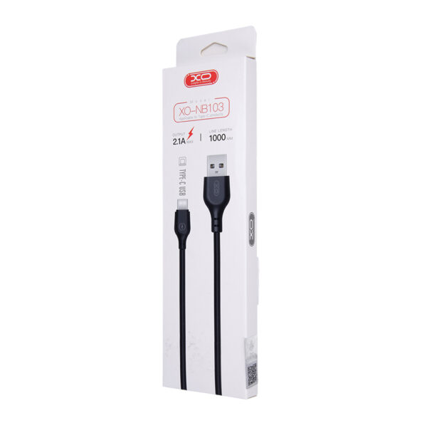XO - cable NB103 USB - TYPE C 1m 2,1A Black