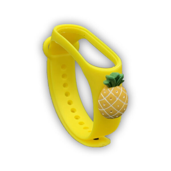 ΛΟΥΡΑΚΙ ΓΙΑ Mi Band 5 / 6 / 7 , Yellow - Pineapple