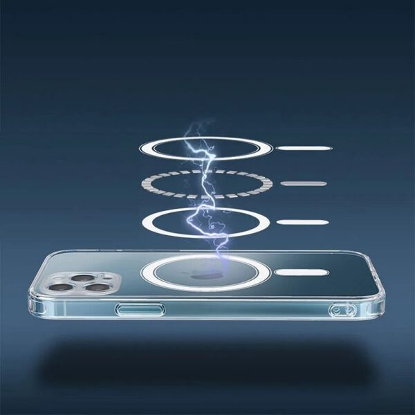 APPLE iPhone 12 / 12 Pro - ΘΗΚΗ ΣΙΛΙΚΟΝΗΣ Mag Cover ΔΙΑΦΑΝΗ