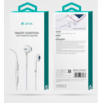 DEVIA Smart jack (3.5mm) WIRED EARPHONES HANDS FREE White