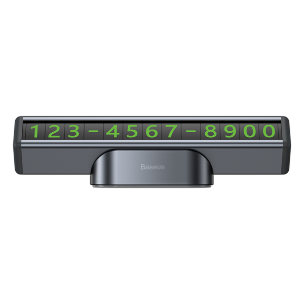 Baseus Square Bar Temporary Parking Number Plate Black