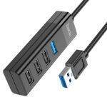HOCO - HB25 Easy mix USB hub 4-in-1 USB to USB3.0+USB2.0*3