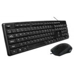 Rebeltec Simson set wire keyboard + wire mouse black