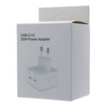 USB TRAVEL CHARGER 35W DUAL Type-C WHITE UNIVERSAL