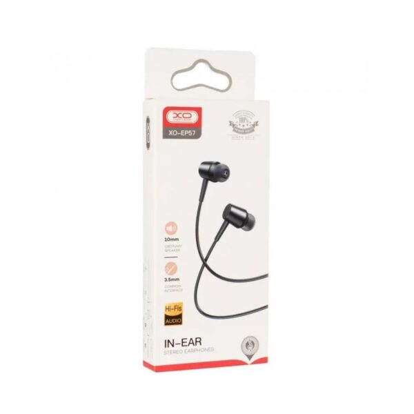 XO EP57 in-ear 3.5mm Handsfree Μαύρο