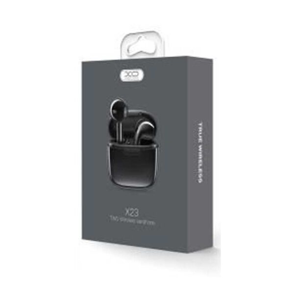 XO X23 TWS Earbud Bluetooth Handsfree Ακουστικά με Θήκη Φόρτισης Μαύρο