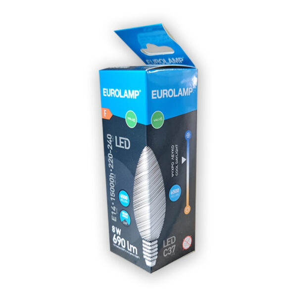 ΛΑΜΠΑ LED ΚΕΡΙ 8W Ε14 6500K 220-240V
