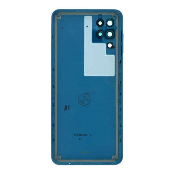 SAMSUNG A125F Galaxy A12 - Battery cover + Camera Lens Blue Original