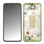 SAMSUNG A346B Galaxy A34 5G - LCD - Complete front + Touch Lime Green Original Service Pack
