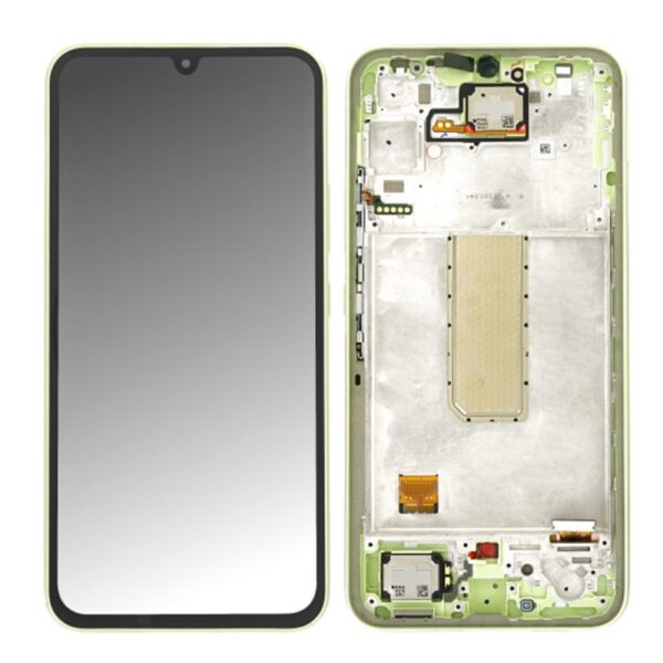 SAMSUNG A346B Galaxy A34 5G - LCD - Complete front + Touch Lime Green Original Service Pack