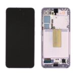 SAMSUNG S911B Galaxy S23 - LCD - Complete front + Touch + Frame Green Original Service Pack