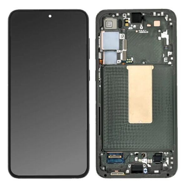 SAMSUNG S916B Galaxy S23 Plus - LCD - Complete front + Touch + Frame Green Original Service Pack