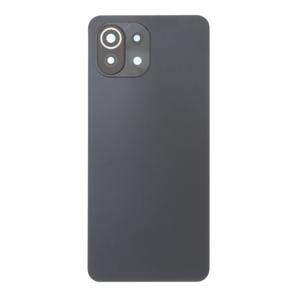 XIAOMI Mi 11 Lite 5G / Mi 11 Lite NE 5G - Battery cover + Adhesive + Camera Lens Black Original