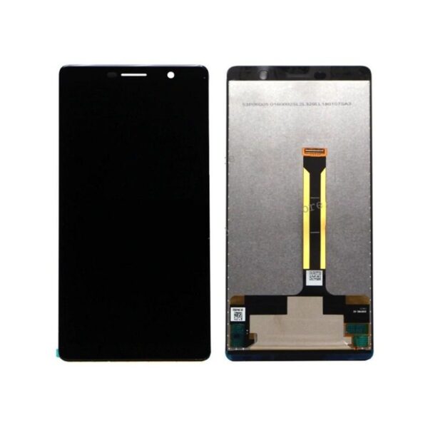 NOKIA 7 Plus - LCD - Front cover + Touch Black High Quality