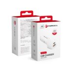 FORCELL CARBON car charger Type C 3.0 PD20W + USB QC3.0 18W 5A CC50- 1A1C white (38W)