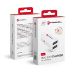 FORCELL Mini car charger 2xUSB 3.1A white CC-SJ02