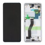 SAMSUNG G998B Galaxy S21 Ultra - LCD - Complete front + Touch Silver Original Service Pack