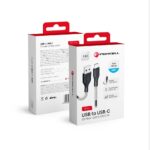 FORCELL Carbon cable USB to Type C 2,4A CB-02A black 1m